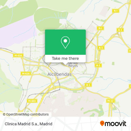 mapa Clinica Madrid S.a.