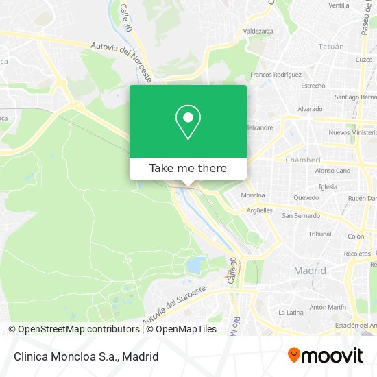 Clinica Moncloa S.a. map