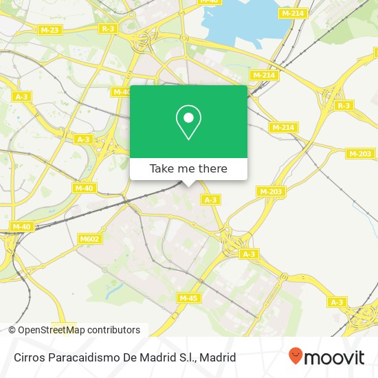 mapa Cirros Paracaidismo De Madrid S.l.