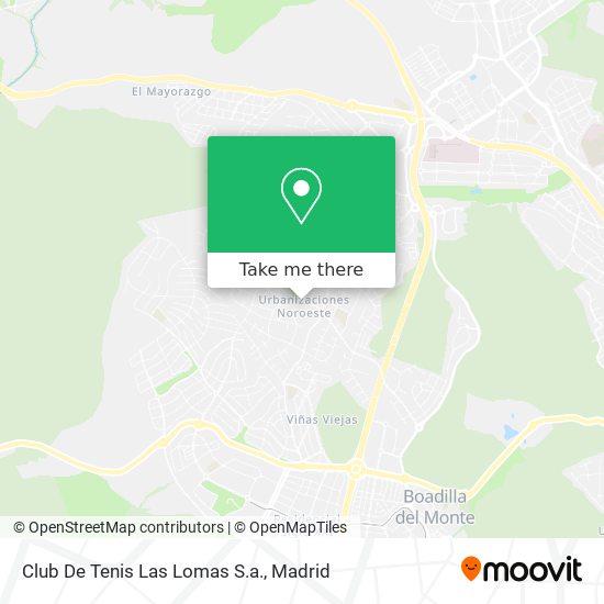 Club De Tenis Las Lomas S.a. map