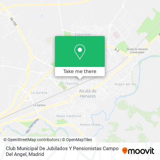 Club Municipal De Jubilados Y Pensionistas Campo Del Angel map