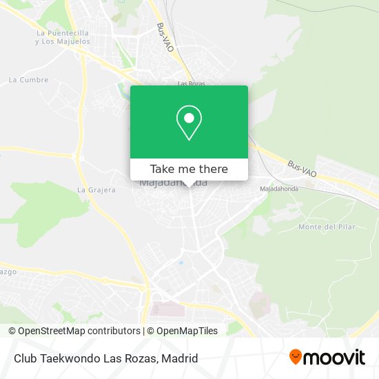 mapa Club Taekwondo Las Rozas