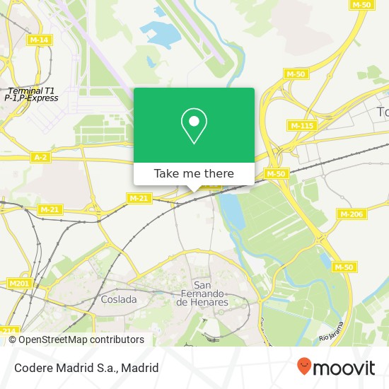 mapa Codere Madrid S.a.