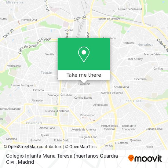 Colegio Infanta Maria Teresa map