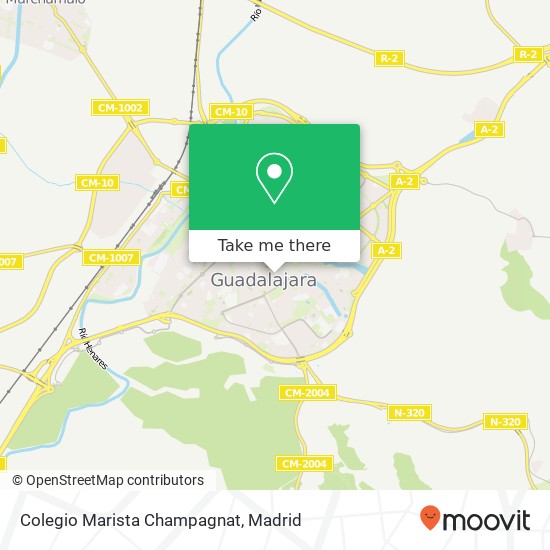 mapa Colegio Marista Champagnat
