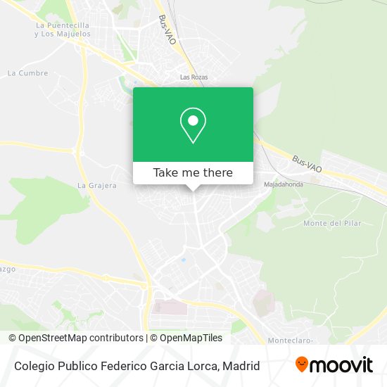 mapa Colegio Publico Federico Garcia Lorca