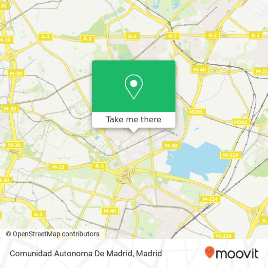 Comunidad Autonoma De Madrid map