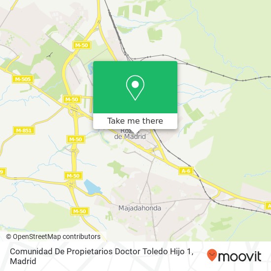 Comunidad De Propietarios Doctor Toledo Hijo 1 map