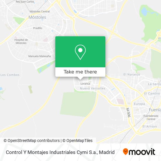 mapa Control Y Montajes Industriales Cymi S.a.