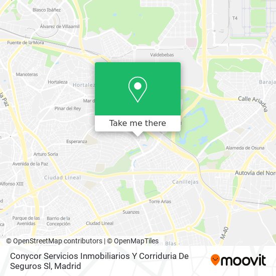 Conycor Servicios Inmobiliarios Y Corriduria De Seguros Sl map