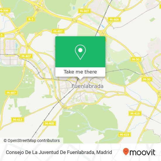 Consejo De La Juventud De Fuenlabrada map