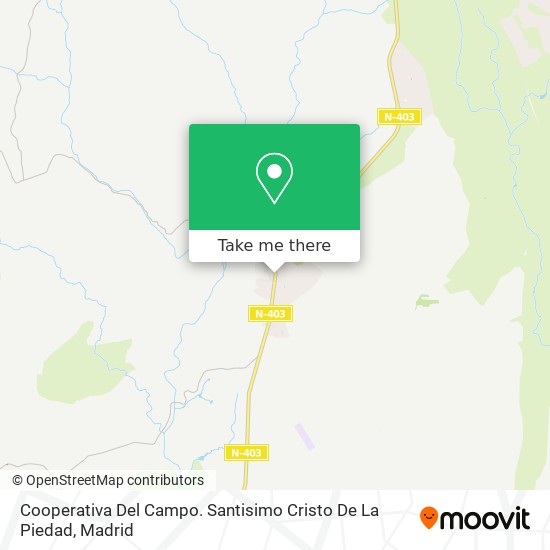 mapa Cooperativa Del Campo. Santisimo Cristo De La Piedad