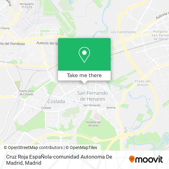Cruz Roja EspaÑola-comunidad Autonoma De Madrid map