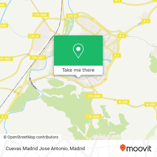 mapa Cuevas Madrid Jose Antonio
