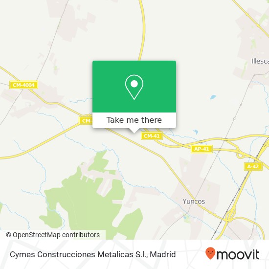 mapa Cymes Construcciones Metalicas S.l.