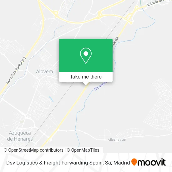 Dsv Logistics & Freight Forwarding Spain, Sa map