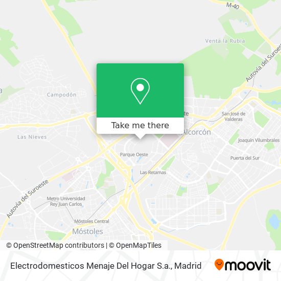 mapa Electrodomesticos Menaje Del Hogar S.a.