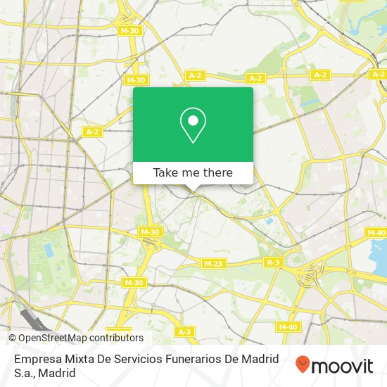 mapa Empresa Mixta De Servicios Funerarios De Madrid S.a.
