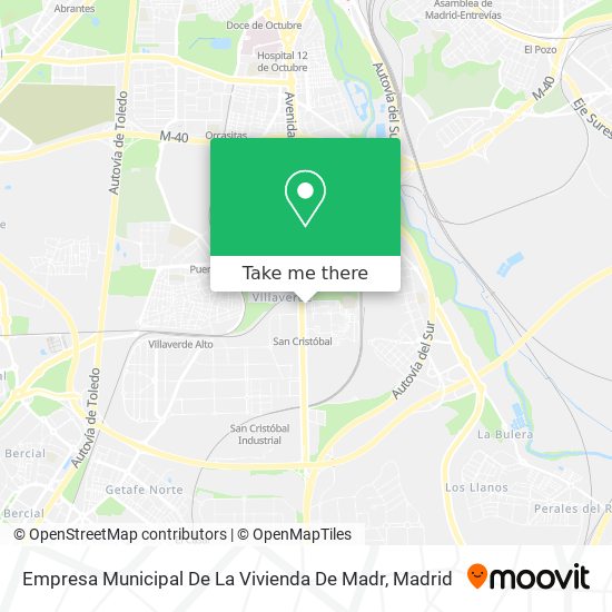 Empresa Municipal De La Vivienda De Madr map