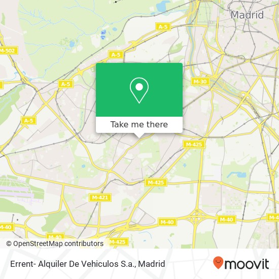 Errent- Alquiler De Vehiculos S.a. map