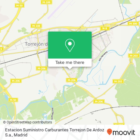 mapa Estacion Suministro Carburantes Torrejon De Ardoz S.a.
