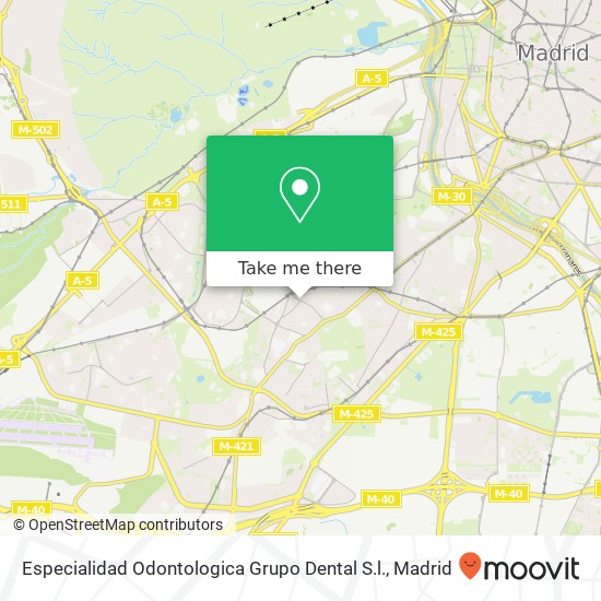 Especialidad Odontologica Grupo Dental S.l. map