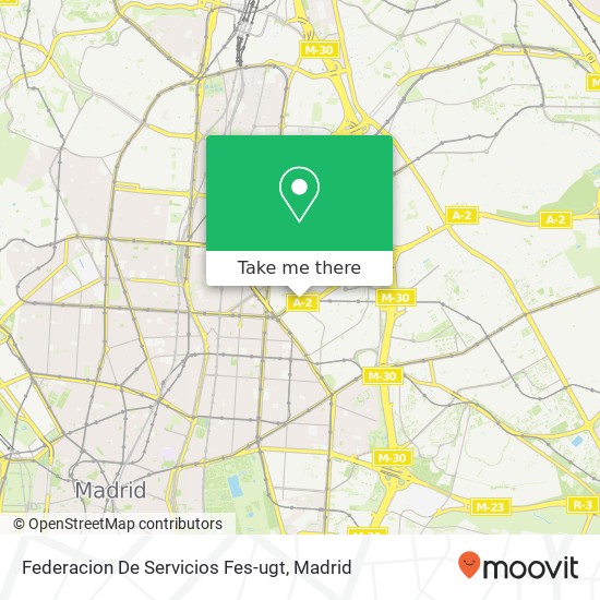 Federacion De Servicios Fes-ugt map