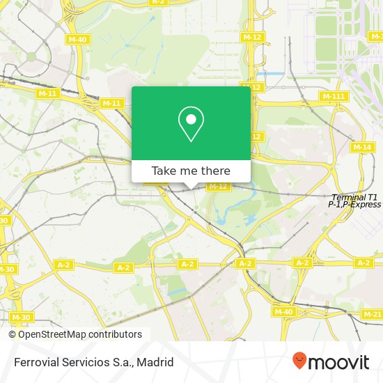 mapa Ferrovial Servicios S.a.