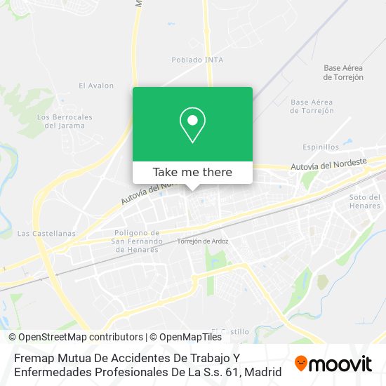 mapa Fremap Mutua De Accidentes De Trabajo Y Enfermedades Profesionales De La S.s. 61