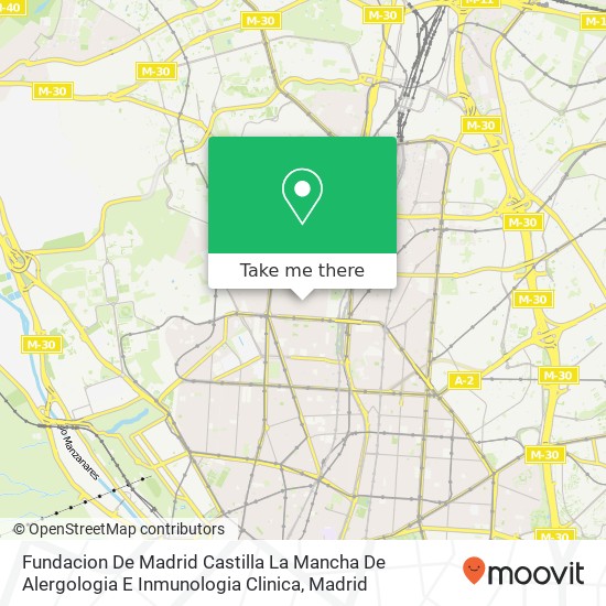 Fundacion De Madrid Castilla La Mancha De Alergologia E Inmunologia Clinica map