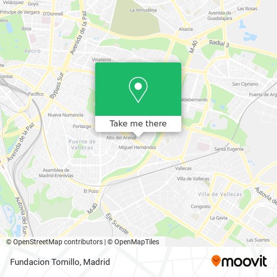 Fundacion Tomillo map