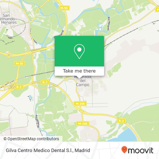 mapa Gilva Centro Medico Dental S.l.