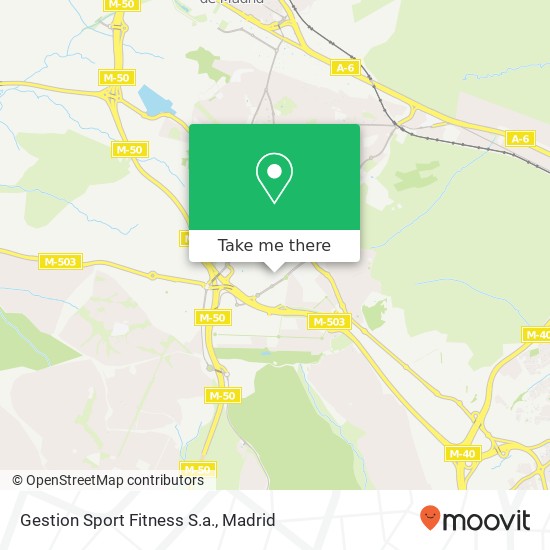 mapa Gestion Sport Fitness S.a.