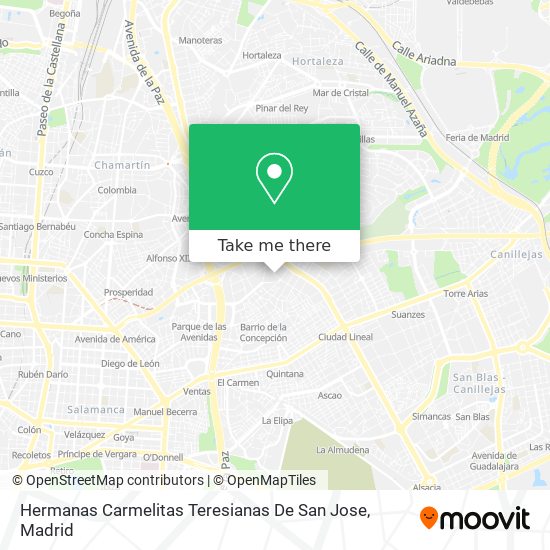 Hermanas Carmelitas Teresianas De San Jose map