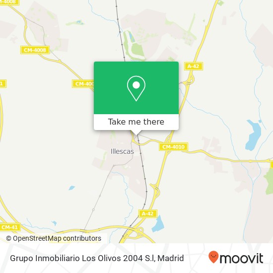 mapa Grupo Inmobiliario Los Olivos 2004 S.l