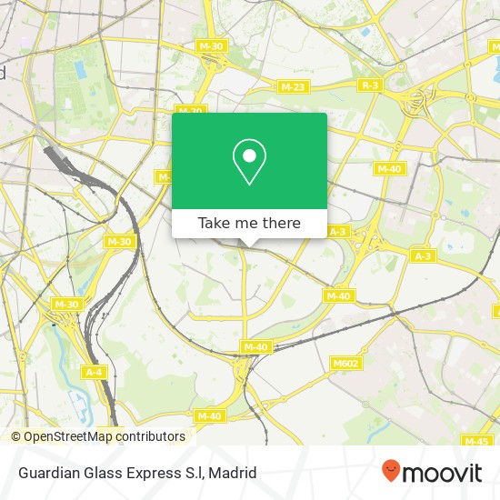 Guardian Glass Express S.l map
