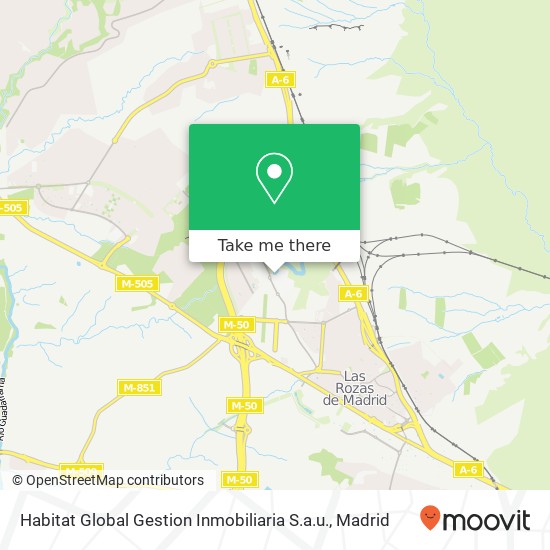 mapa Habitat Global Gestion Inmobiliaria S.a.u.