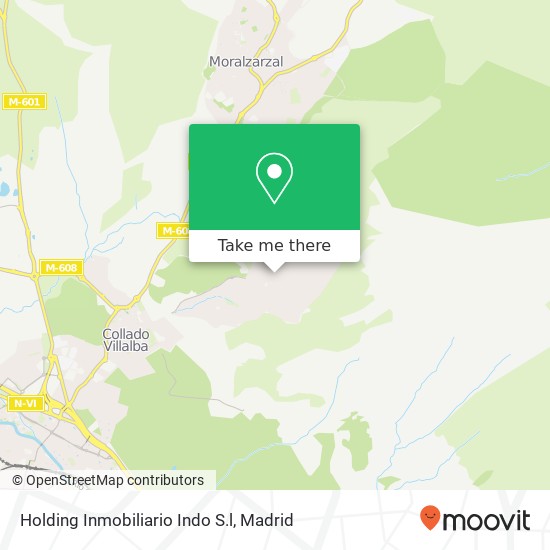 mapa Holding Inmobiliario Indo S.l