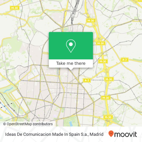 Ideas De Comunicacion Made In Spain S.a. map