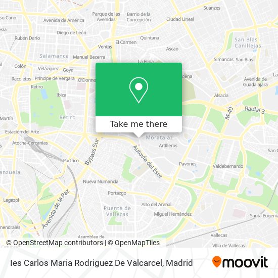 Ies Carlos Maria Rodriguez De Valcarcel map