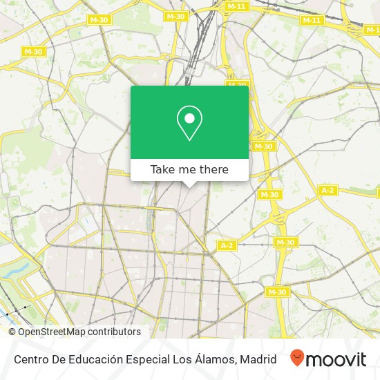 Centro De Educación Especial Los Álamos map