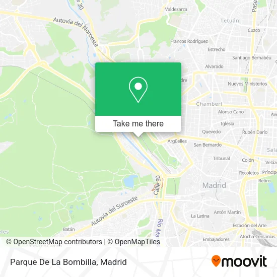 Parque De La Bombilla map