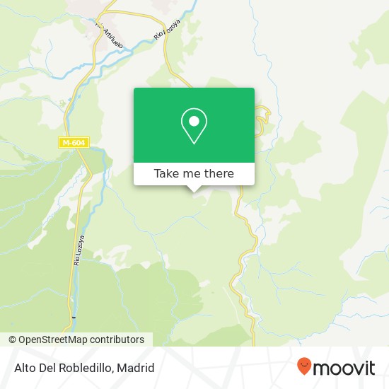 mapa Alto Del Robledillo