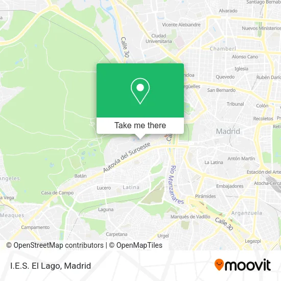 I.E.S. El Lago map