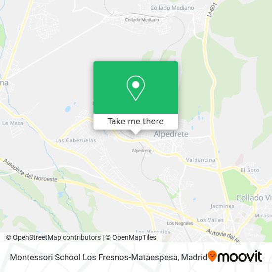 Montessori School Los Fresnos-Mataespesa map