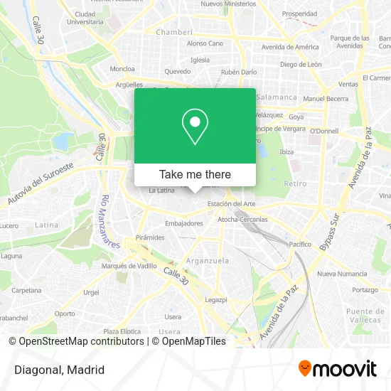 Diagonal map