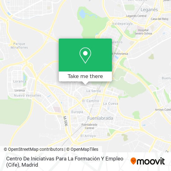 Centro De Iniciativas Para La Formación Y Empleo (Cife) map