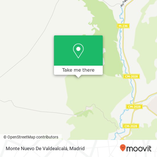 mapa Monte Nuevo De Valdealcalá