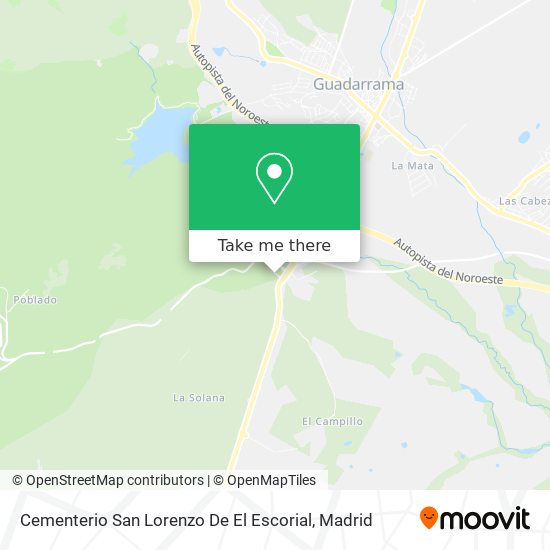 Cementerio San Lorenzo De El Escorial map