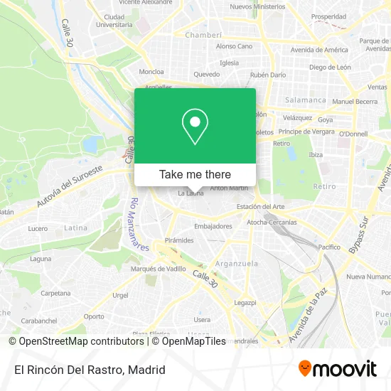 El Rincón Del Rastro map